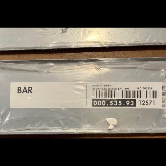 2 new IKEA wall mount stainless steel bar for magnets message / reminder board - Picture 10 of 10